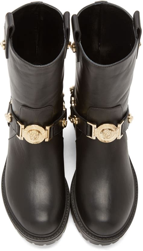 versace shoes medusa vs replica|versace medusa boots.